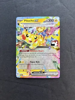 Pokemon TCG Pikachu ex SSP 057/191 Play! Pokemon Stamp - Image 1