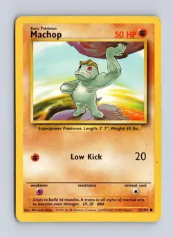 Machop 78/130 - Base Set Unlimited - MP - Pokemon - Image 1