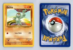Machop 78/130 - Base Set Unlimited - MP - Pokemon - Image 3
