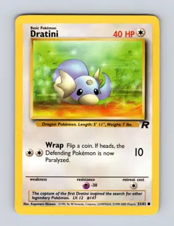 Dratini 53/82 - C Team Rocket Unlimited - LP - Pokemon - Image 1