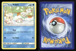Alolan Vulpix 30/156 Ultra Prism LP Pokemon - Image 3