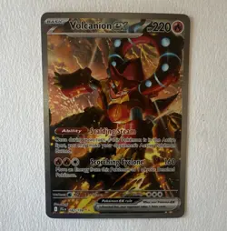 Pokemon TCG Volcanion ex 182/159 Sv09: Journey Together SIR Holo Basic EN 220 - Image 1