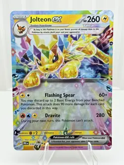 Pokemon TCG Jolteon EX Double Rare Holo Prismatic Evolutions 030/131 - Image 1