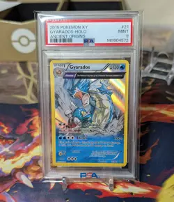 Pokemon PSA 9 Gyarados #21 Holo XY Ancient Origins 2015 - Image 1