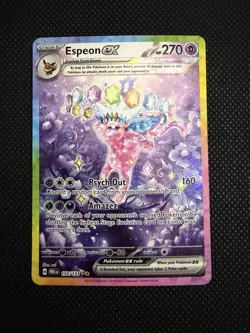 Espeon ex 155/131 Special Illustration Rare Pokemon Prismatic Evolutions NM - Image 2