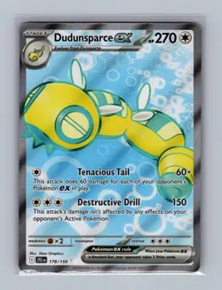 Dudunsparce ex 178/159 Ultra Rare Journey Together Pokemon Holo Lightly Played - Image 1