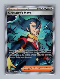 Grimsley's Move 120/094 Ultra Rare Phantasmal Flames Pokemon Holo Near Mint - Image 1