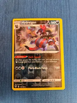 Hydreigon 110/189 Rare Darkness Ablaze Pokemon Reverse Holo Lightly Played - Image 1