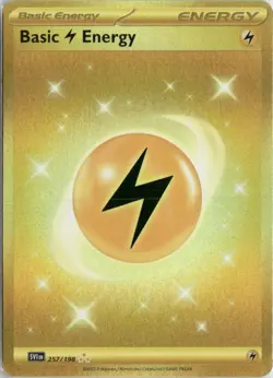 Basic Lightning Energy 257/198 Hyper Rare Scarlet & Violet Pokemon Holo NM - Image 1