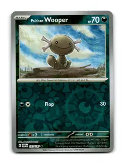 Paldean Wooper 127/197 Common Obsidian Flames Pokemon Reverse Holo LP ~21940 - Image 1