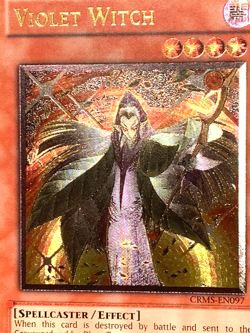 yugioh Violet Witch CRMS-EN097 Ultimate rare Unlimited Edition near mint - Image 4