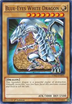Blue-Eyes White Dragon (Version 4) Unlimited Common Legendary Decks II LDK2-ENK0 - Image 1