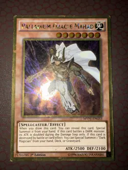 Yu-Gi-Oh! Palladium Oracle Mahad -MVP1-ENG53- Gold Rare - 1st Edition MP! - Image 1