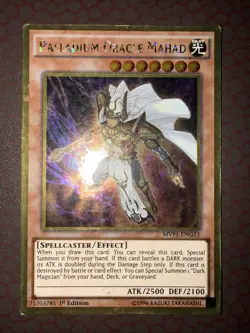 Yu-Gi-Oh! Palladium Oracle Mahad -MVP1-ENG53- Gold Rare - 1st Edition MP! - Image 2