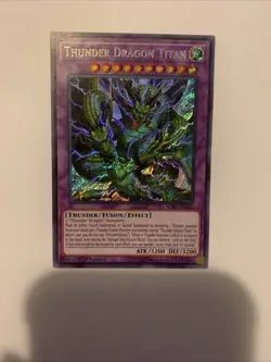 Yugioh Thunder Dragon Titan SOFU-EN036 Secret Rare 1st Ed - Image 1