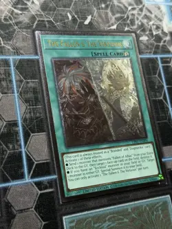 Yugioh! The Fallen & The Virtuous (Ultimate Rare) UP01-EN006 OTS Limited UTR NM - Image 2
