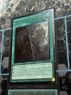 Yugioh! The Fallen & The Virtuous (Ultimate Rare) UP01-EN006 OTS Limited UTR NM - Image 3