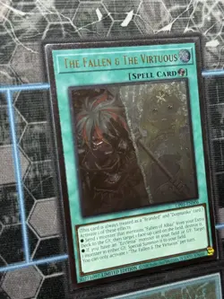 Yugioh! The Fallen & The Virtuous (Ultimate Rare) UP01-EN006 OTS Limited UTR NM - Image 5