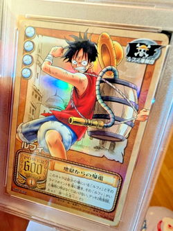 PSA 10 Luffy FOIL #C01 Pop 6 One Piece 2002 Assault on Baroque Works C62 SR - Image 4