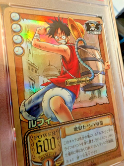 PSA 10 Luffy FOIL #C01 Pop 6 One Piece 2002 Assault on Baroque Works C62 SR - Image 5