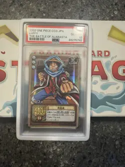 Bandai One Piece CCG Luffy The Battle of Alabasta 2002 PSA 10 Japanese C01 - Image 1