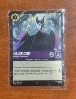 Disney Lorcana Maleficent - Exultant Spellcaster Attack of The Vine Promo - Image 1