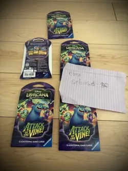 x5 LOT OF 5 - Disney Lorcana: Attack of the Vine! Booster Pack x5 - SHIPS NOW - Image 2