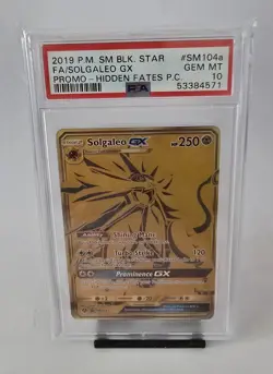 Solgaleo GX Full Art ENG PSA 10 Gem Mint Pokemon TCG - Image 1