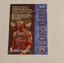 SkyBox Premium 1996-97 Point Men #247 Michael Jordan Chicago Bulls NBA Card - Image 2