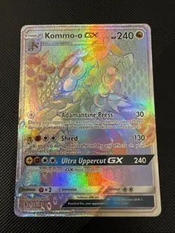 Pokemon Kommo-o GX Guardians Rising Rainbow Secret Rare Card 159/145 - Image 1