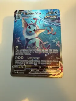 JUMBO Oversized Vaporeon VMAX Card Alt Art SWSH182 Pokemon Premium Collection NM - Image 1