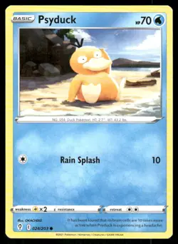 Pokemon Cards Psyduck 024/203 Evolving Skies Common NM *2 - Image 1