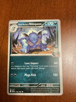 Team Rocket’s Nidoqueen 116/182 Destined Rivals Regular Pokemon TCG Card - Image 1