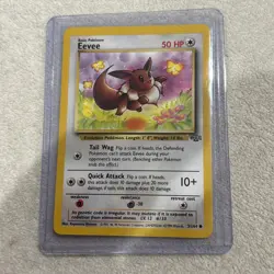 Eevee 51/64 - 1st Edition - Jungle Card - Pokemon TCG LP Excellent - Image 1