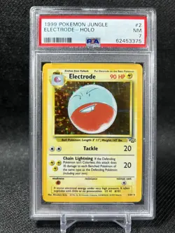 PSA 7 - 1999 Pokemon Jungle Electrode Holo Card #2 - Image 1