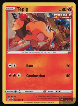 Tepig (Cosmos Holo) 023/163 P Miscellaneous Cards & Products Pokemon NM/M - Image 1
