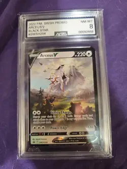 Arceus V SWSH204 SWSH: Sword & Shield Promo Cards Holo AGS Grade 8 - Image 1
