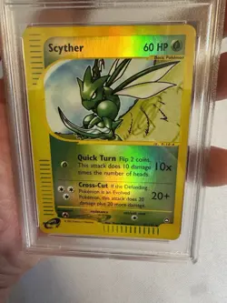 2003 Pokemon - Scyther Reverse Holo E Reader Aquapolis 57/147 - PSA 9 Mint! WOTC - Image 4