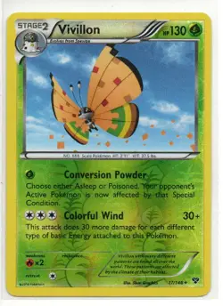 Vivillon 17/146 Rare XY Reverse Holo Near Mint - Image 1