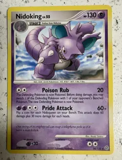 Pokemon TCG Nidoking 34/132 Secret Wonders English Regular Rare 130 HP - Image 1