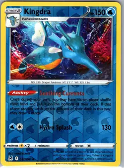 Kingdra 037/196 Rare Lost Origin Pokemon Reverse Holo Lightly Played - Image 1