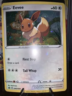 Eevee SWSH095 Black Star Promo Cosmos Holo Pokemon Card TCG - NM [Cdn Seller] - Image 1