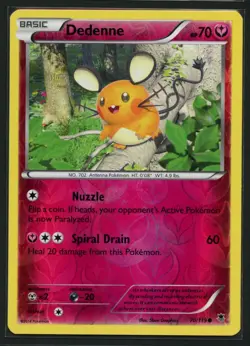 Dedenne 70/119 Common Phantom Forces Pokemon Reverse Holo Near Mint - Image 1
