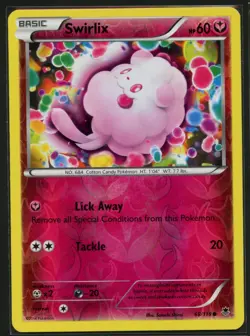 Swirlix 68/119 Common Phantom Forces Pokemon Reverse Holo Near Mint - Image 1