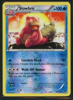 Slowbro 20/122 Uncommon BREAKpoint Pokemon Reverse Holo Near Mint - Image 1