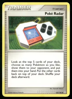 Poke Radar 133/146 Uncommon Legends Awakened Pokemon Heavily Played - Image 1
