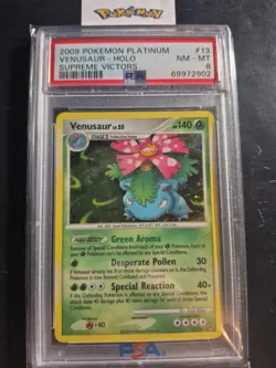 2009 Pokemon Platinum Supreme Victors #13 Holo Venusaur PSA NM-MT 8 - Image 1