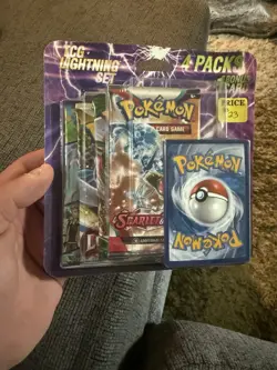 Pokemon TCG Lightning Set Packs with 1 Bonus Card - Image 1