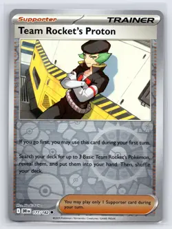 Team Rocket's Proton 177/182 Uncommon Destined Rivals Pokemon Reverse Holo NM - Image 1
