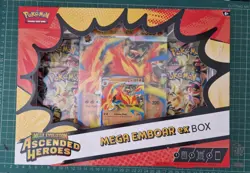 Pokemon TCG: Mega Evolution-Ascended Heroes Mega Emboar ex Box - Factory Sealed - Image 2